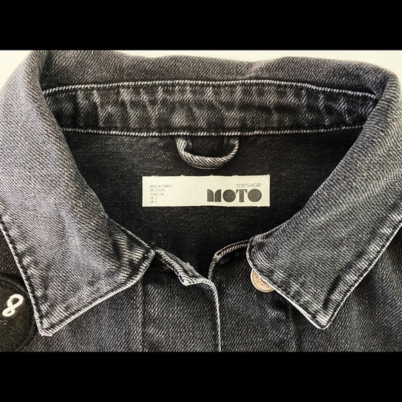 Topshop Troublemaker Denim Jaket Oversized - Picture 6 of 7